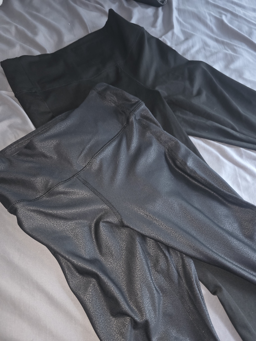 Pink Lily Black Women’s High-Waist Faux Leather Leggings 2 Bundle